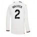 Tanie Strój piłkarski Manchester City Kyle Walker #2 Koszulka Wyjazdowej 2023-24 Długie Rękawy